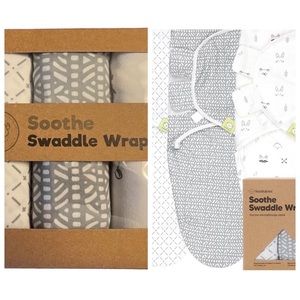 KeaBabies 3-Pack Organic Baby Swaddle Sleep Sacks Newborn